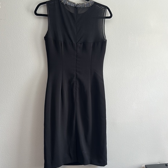 Carmen Marc Valvo Infusion Sequenced Black Formal Dress - Picture 5 of 12